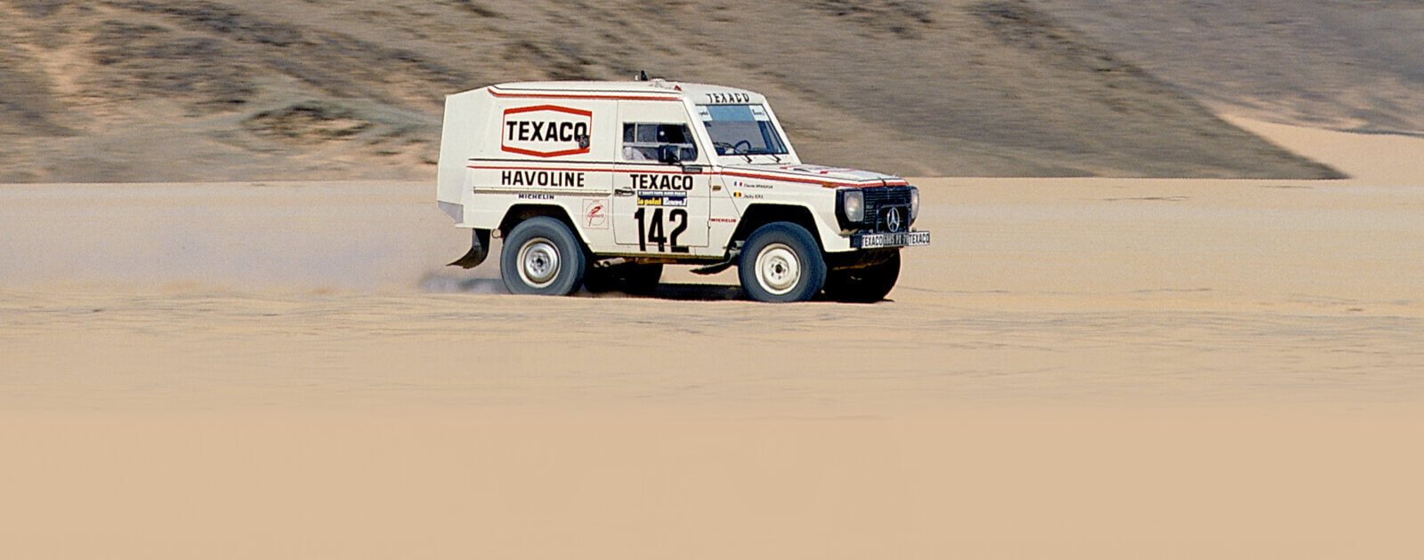 Une Mercedes-Benz 280 GE s’adjuge le Paris-Dakar en 1983
